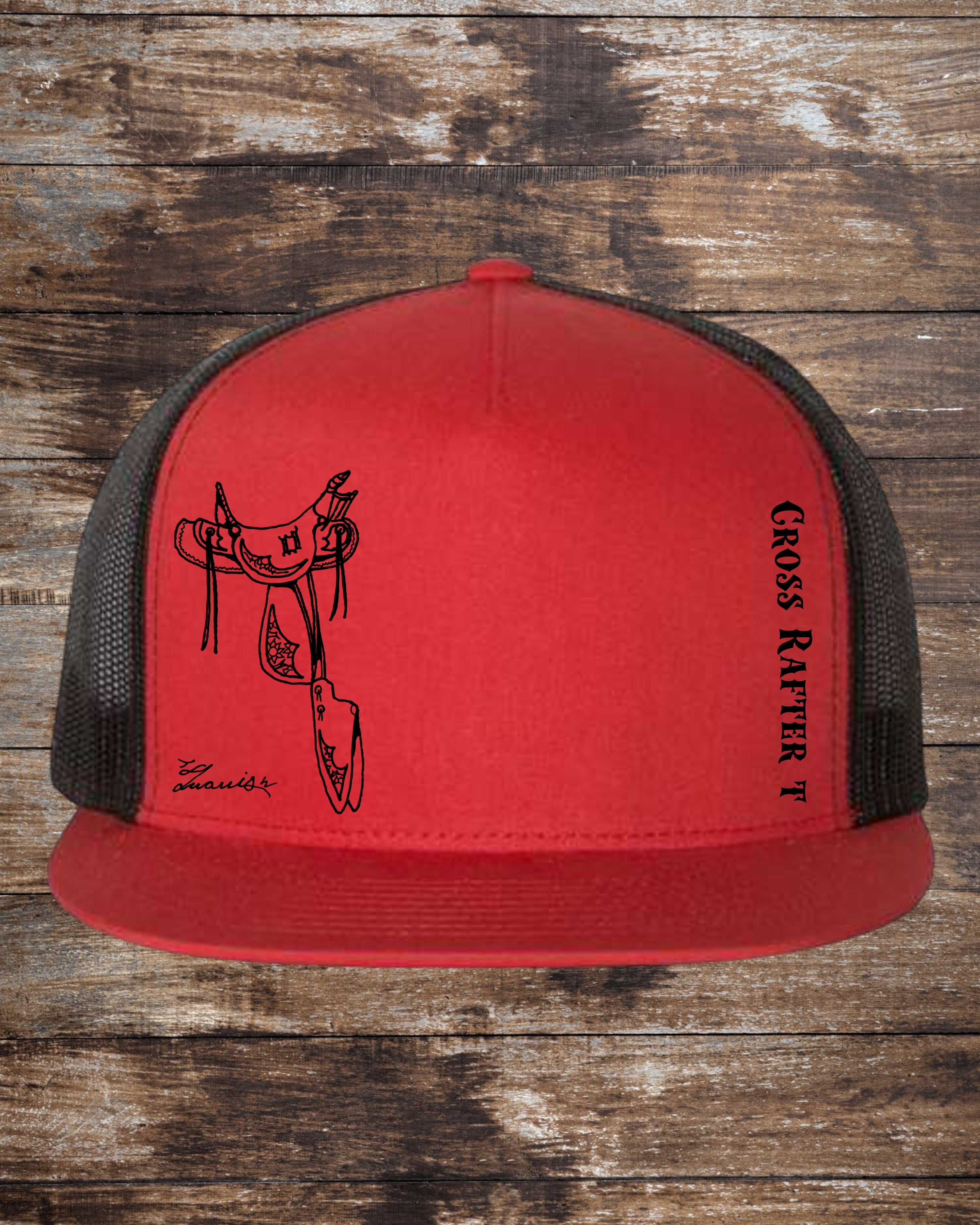 Visalia Red Yupoong 6006 hat